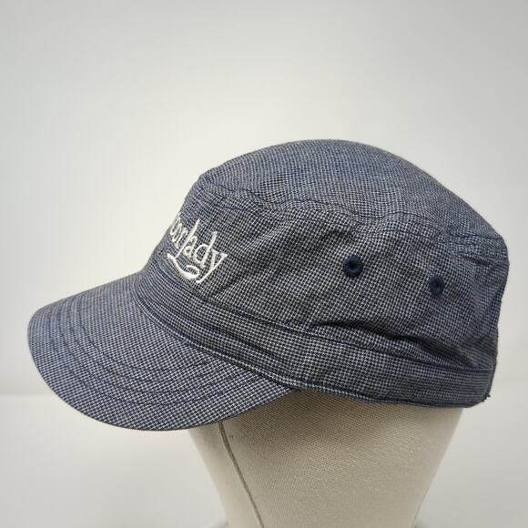 Outdoor Lady Strapback Cadet Army Cap Blue One Size Adjustable Cotton District - Picture 3 of 10